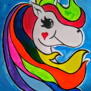 Unicorn love! (Pre-sketched)