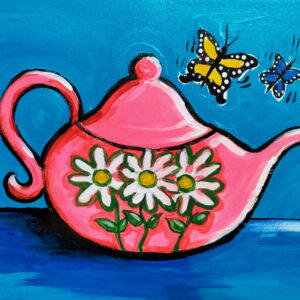 Flowers and tea